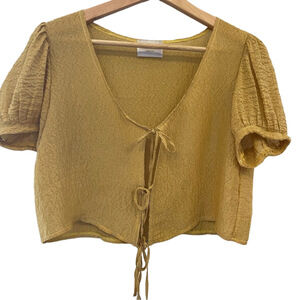 Maison Cleo made in France gold silk Annie blouse INCREDIBLY RARE